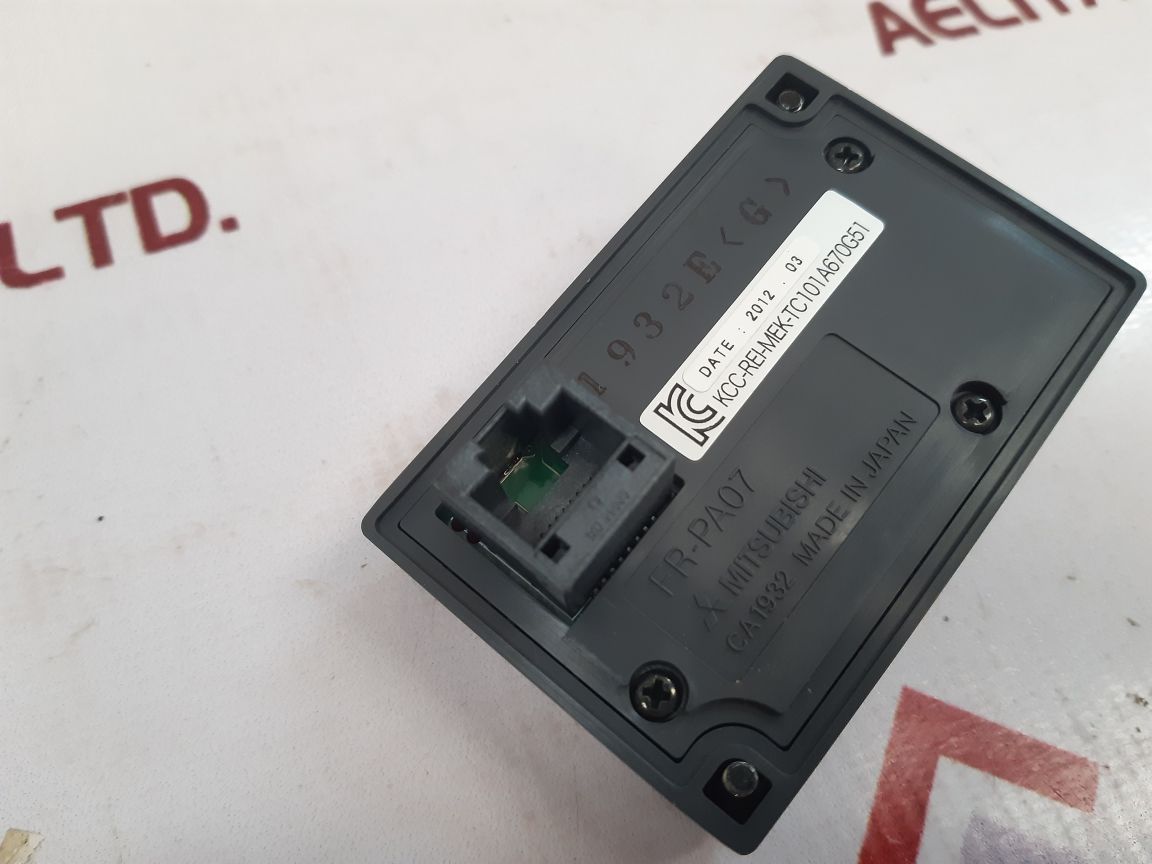 Mitsubishi Fr-pa07 Inverter Operator Panel