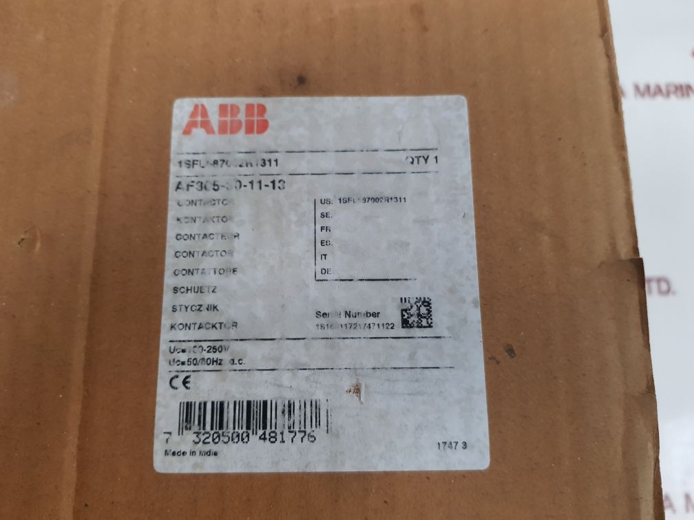 Abb Af305-30-11-13 Contactor