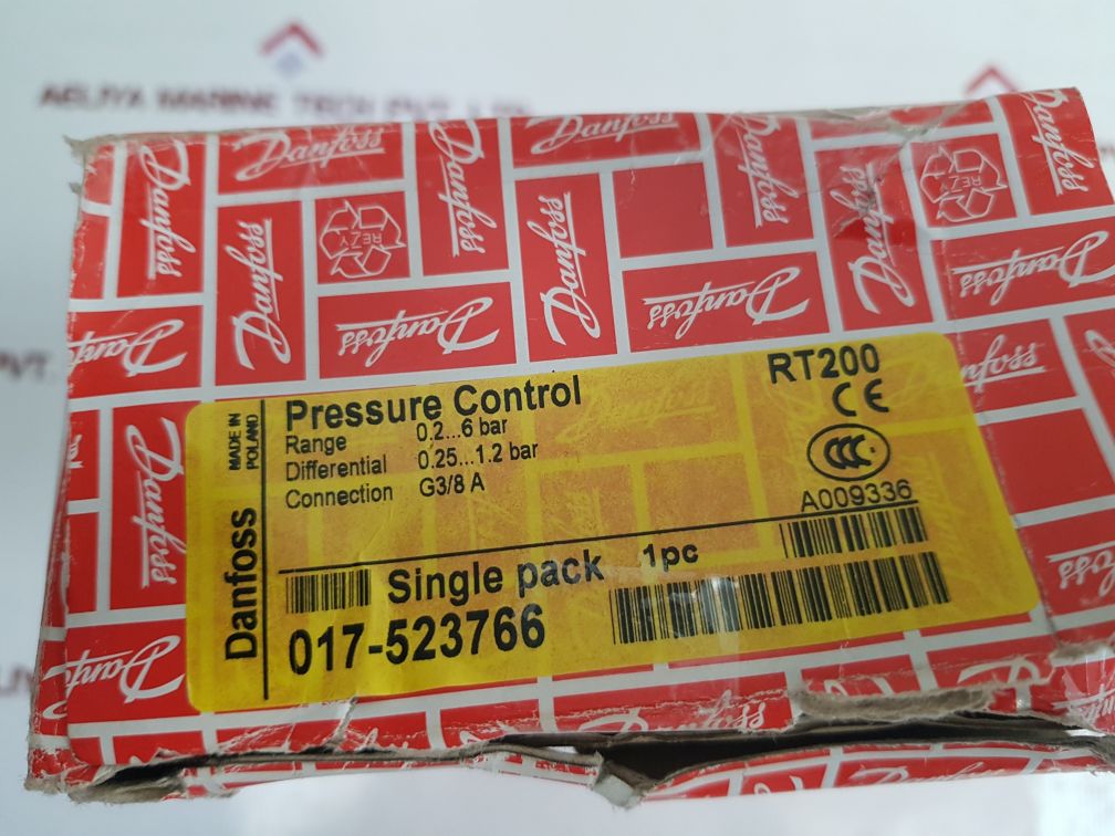 Danfoss 017A1692-01 Pressure Switch Rt200
