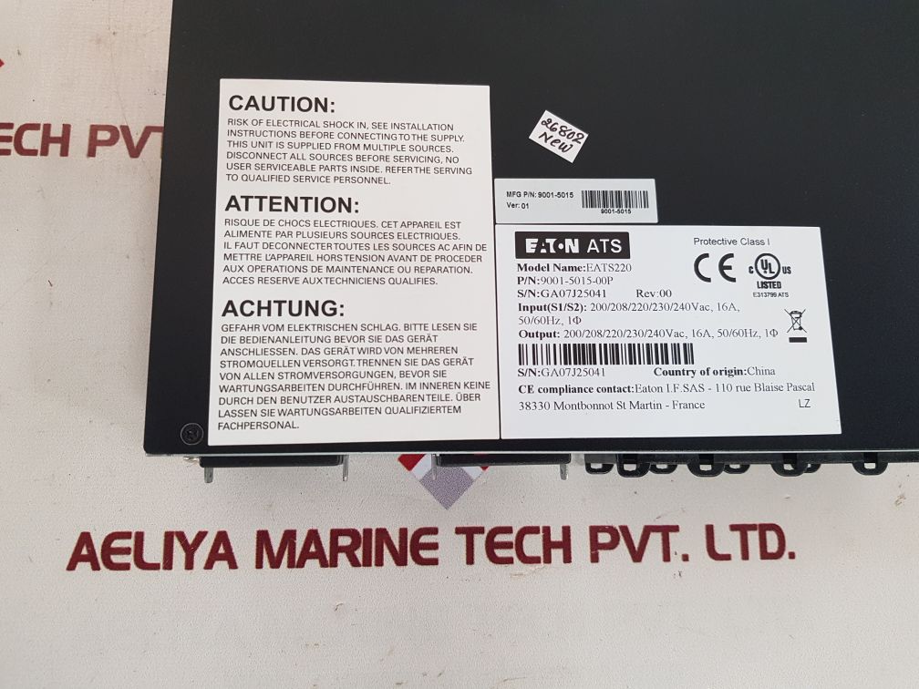 Eaton 9001-5015-00p transfer switch eats220