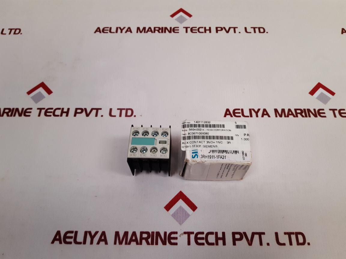 Siemens 3Rh1911-1Fa31 Auxiliary Contact Block