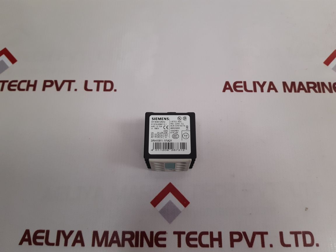 Siemens 3Rh1911-1Fa31 Auxiliary Contact Block
