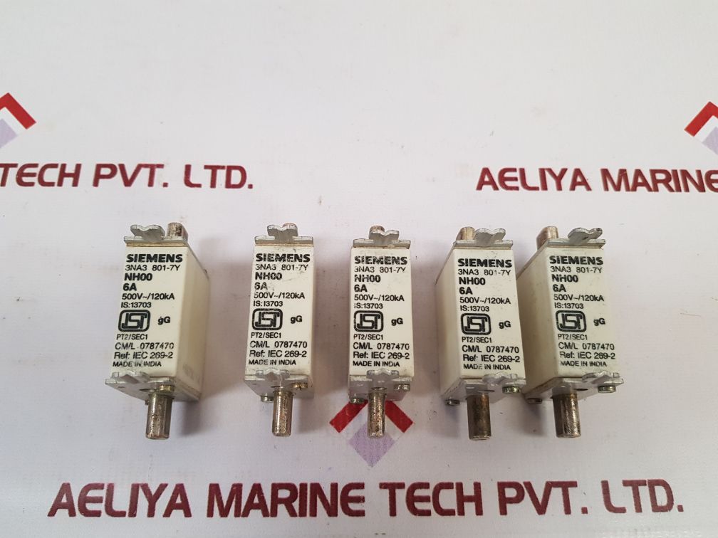 Siemens 3Na3 801-7Y Fuse Nh00 6A