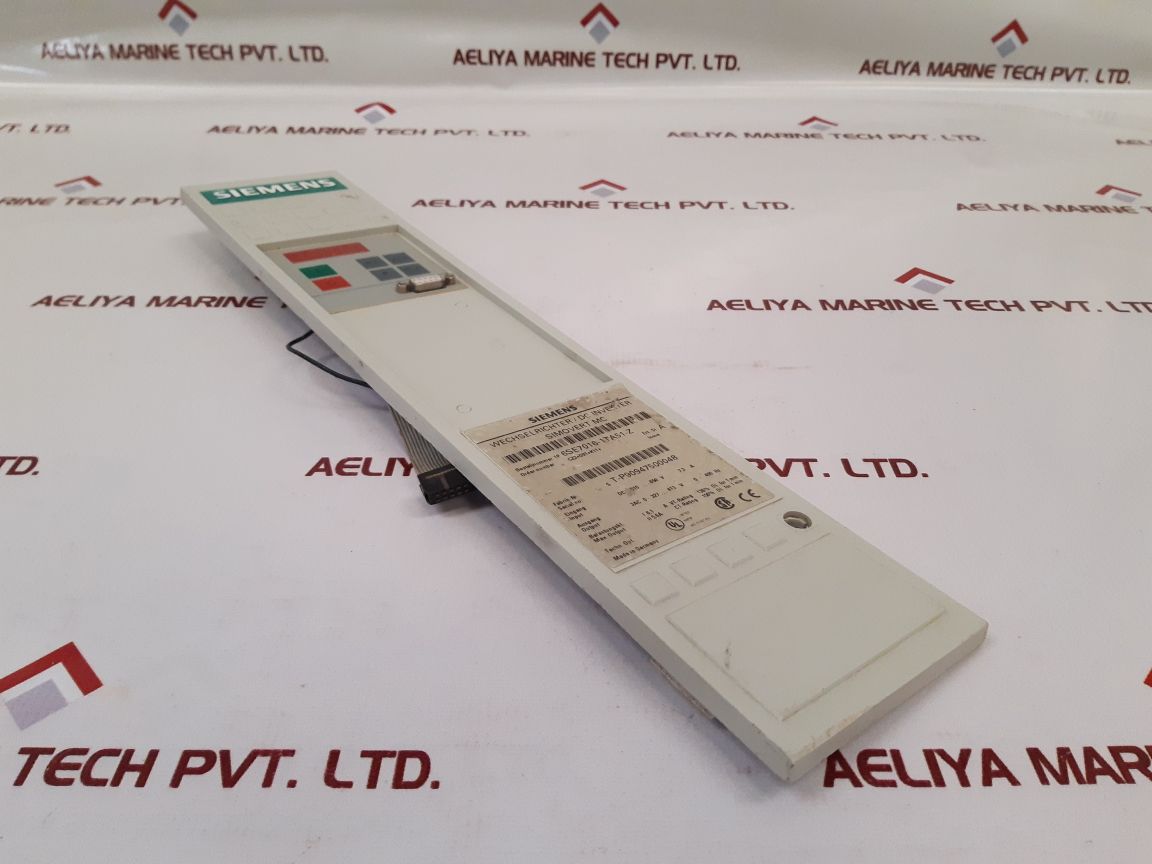 Siemens 6Se7016-1Ta51-z Dc Inverter Front Cover
