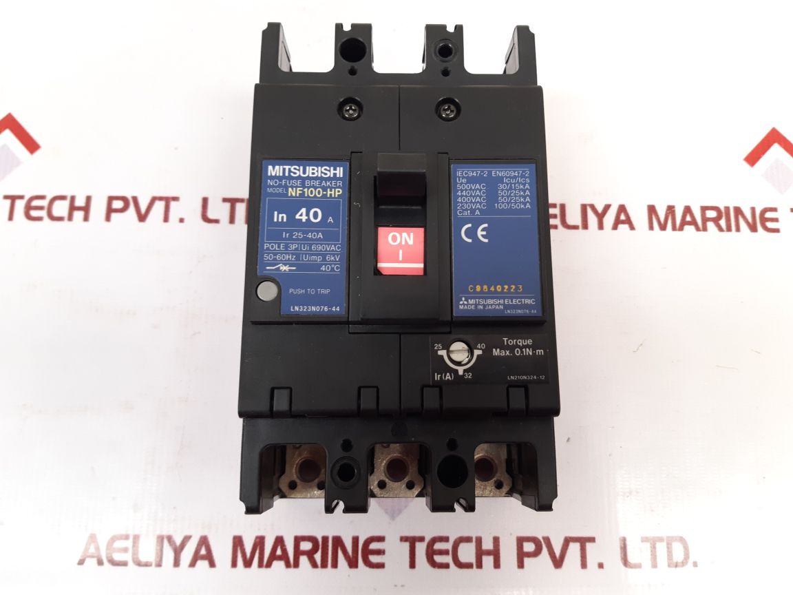 Mitsubishi Nf100-hp No-fuse Breaker 40A