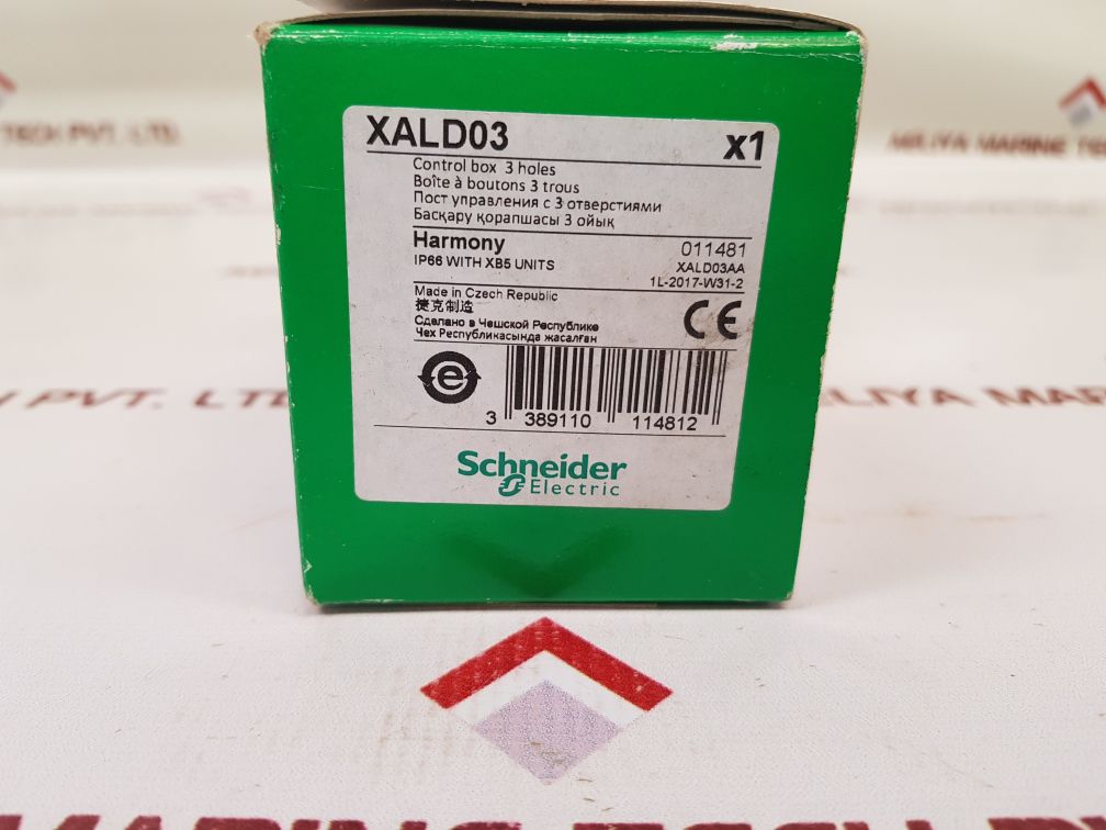Schneider Electric Xald03 Empty Enclosure Lid