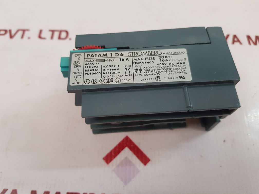 Stromberg Patam 1 D6 Overload Relay Bs4941