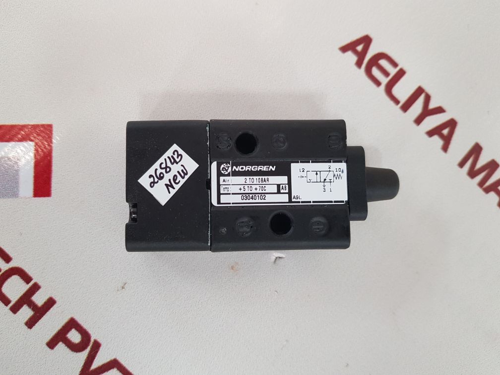 Norgren 03040102 3/2 way air/spring operat directional valve