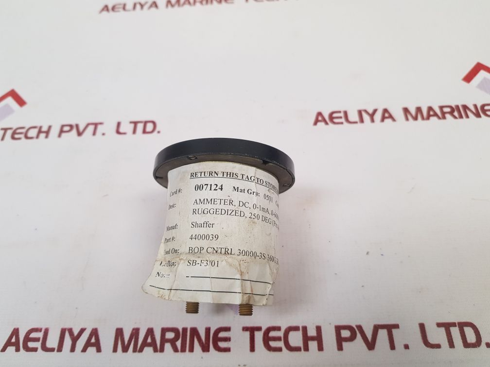 Shaffer 4400039 Ammeter