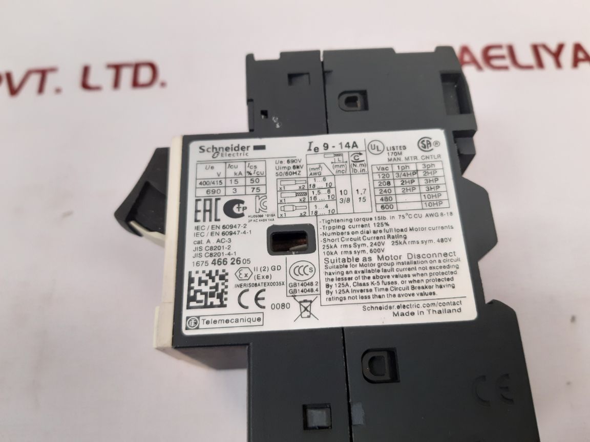 Schneider Electric Gv2Me16 Circuit Breaker