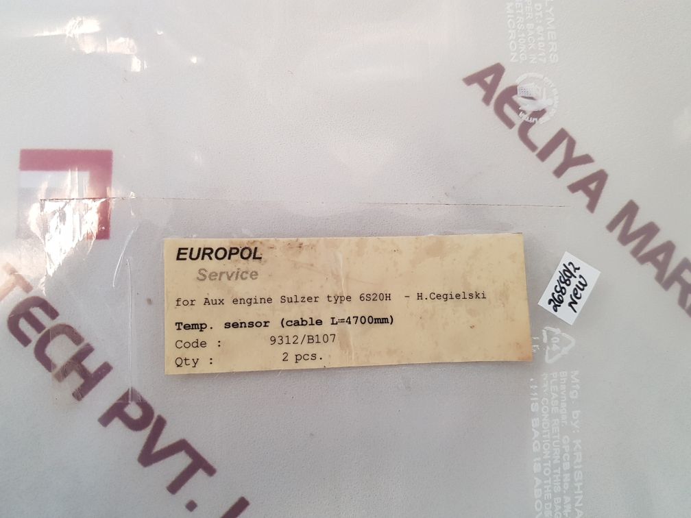 Europol 9312/b107 temperature sensor