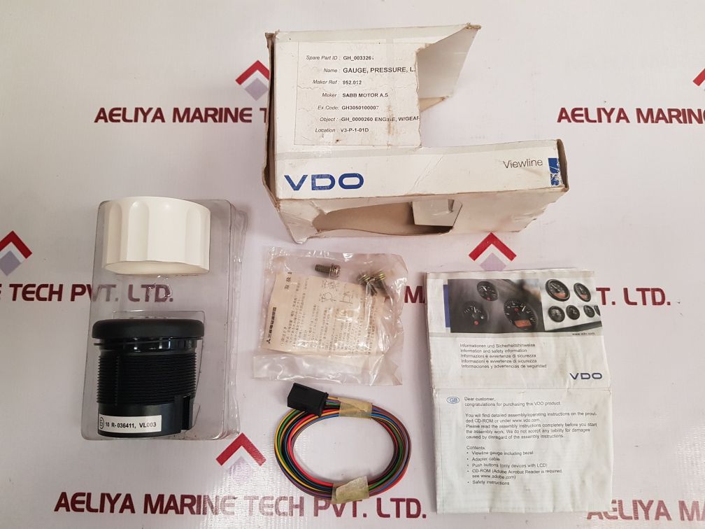 Vdo A2C53413150 Pressure Gauge