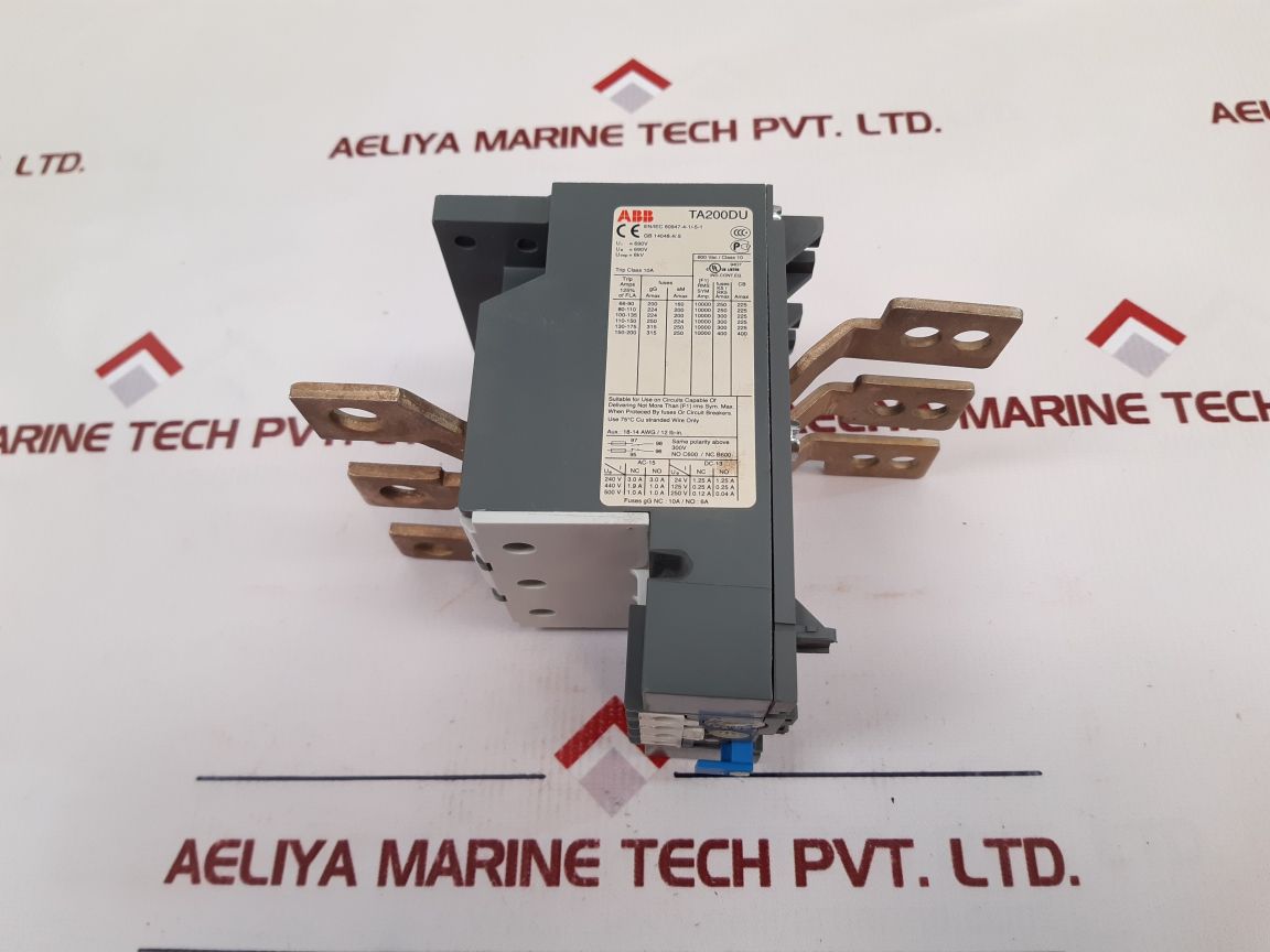Abb Ta200Du Thermal Overload Relay New