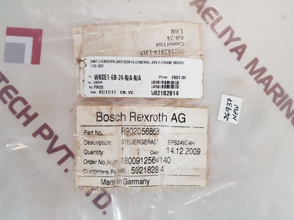 Bosch rexroth r902056868 control unit