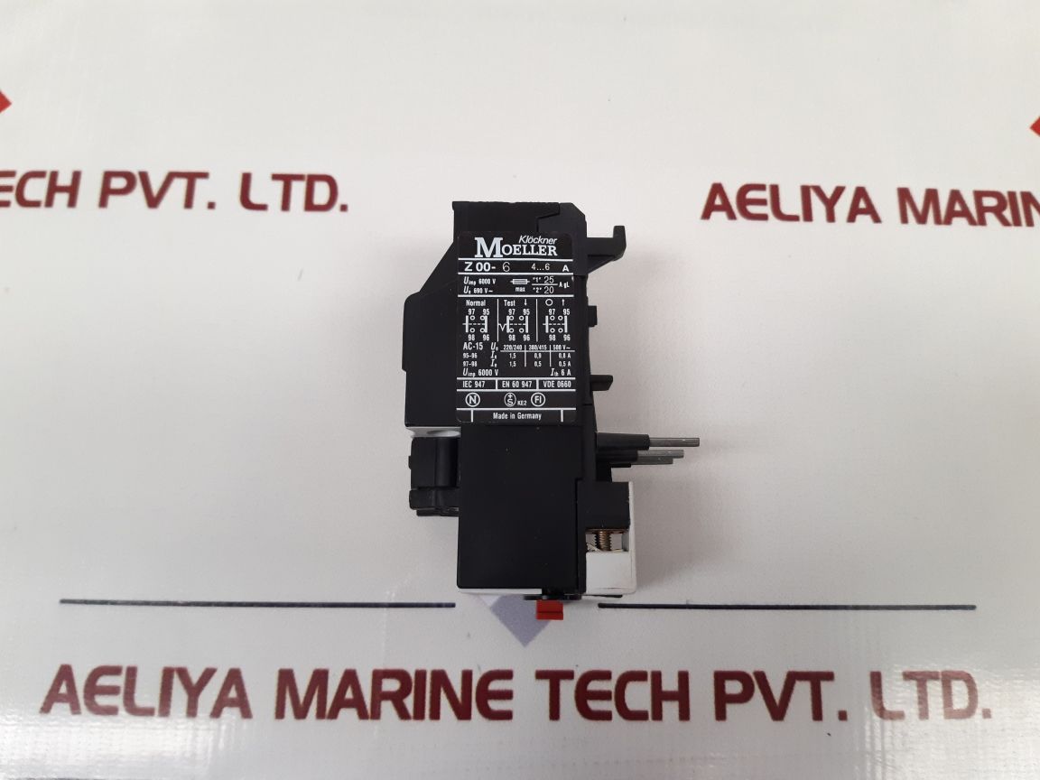 Klockner-moeller Z00-6 Motor Overload Relay 4..6A