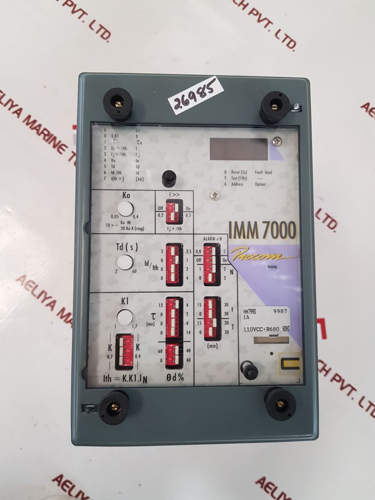 Procom imm 7000 motor protection relay module imm7990
