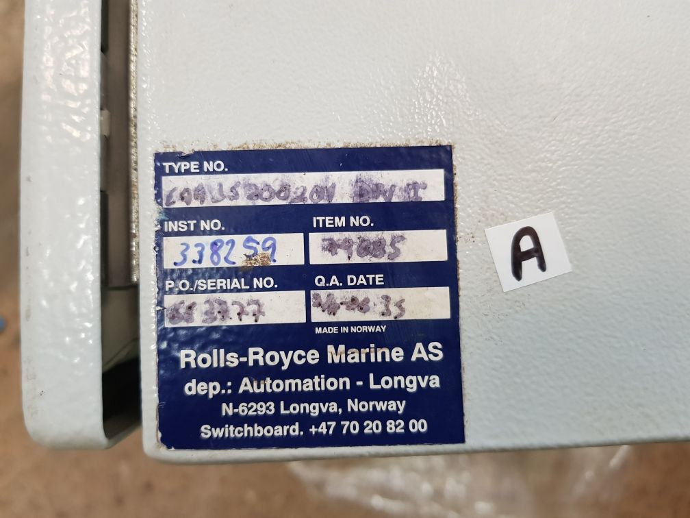 Rolls-royce caa35200801 panel