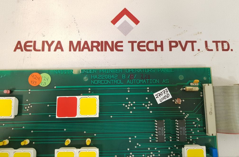 Nor Control Na1115 Order Printer Operators Panel Ha220842B/B/