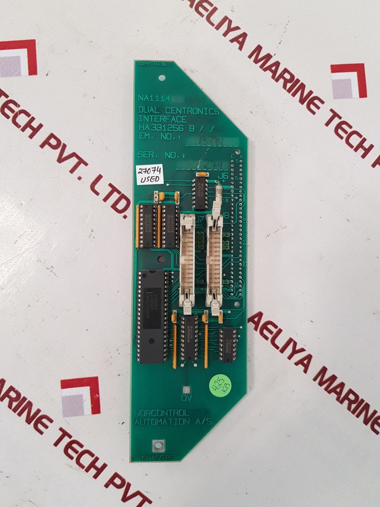 Norcontrol Na1114 Dual Centronics Interface Ha331256 B/
