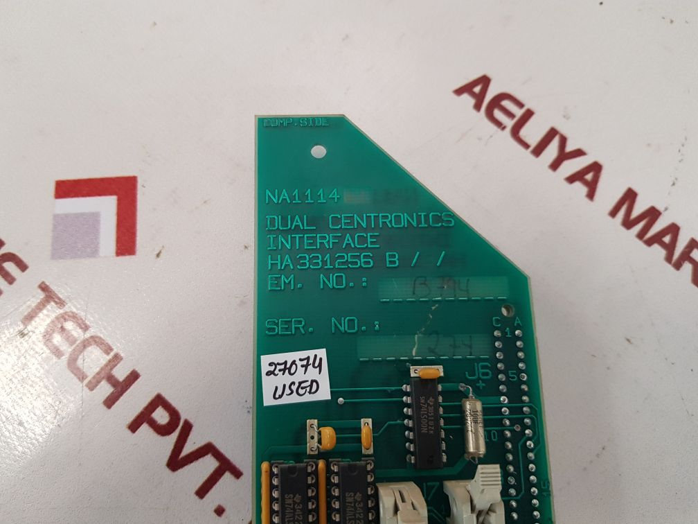 Norcontrol Na1114 Dual Centronics Interface Ha331256 B/