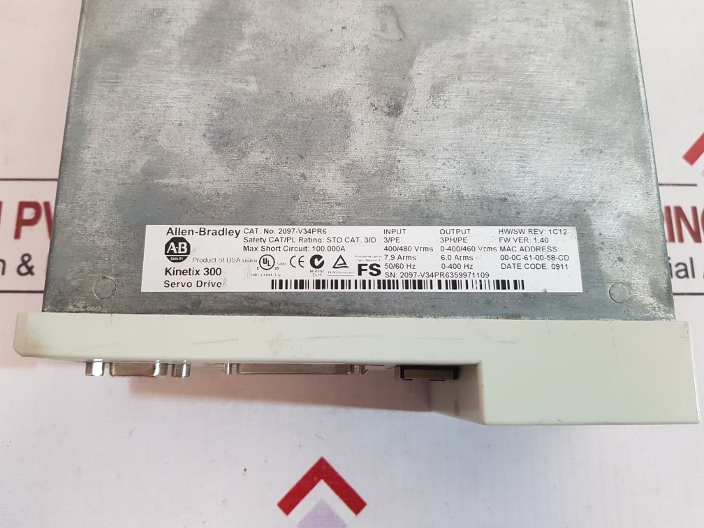 Allen-bradley Kinetix 300 Servo Drive 2097-v34Pr6
