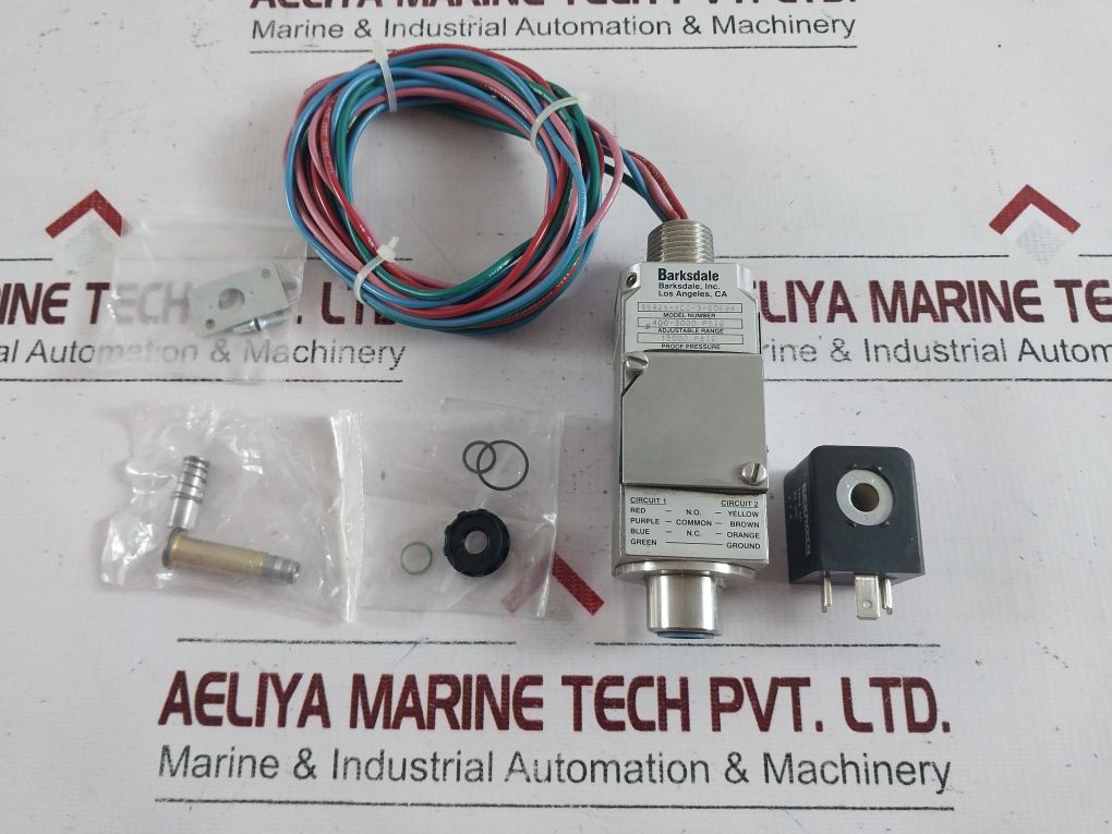 Barksdale 9692X-1Cc-3-s0694 Flameproof Switch With Rexroth 100% Ed Solenoid Coil