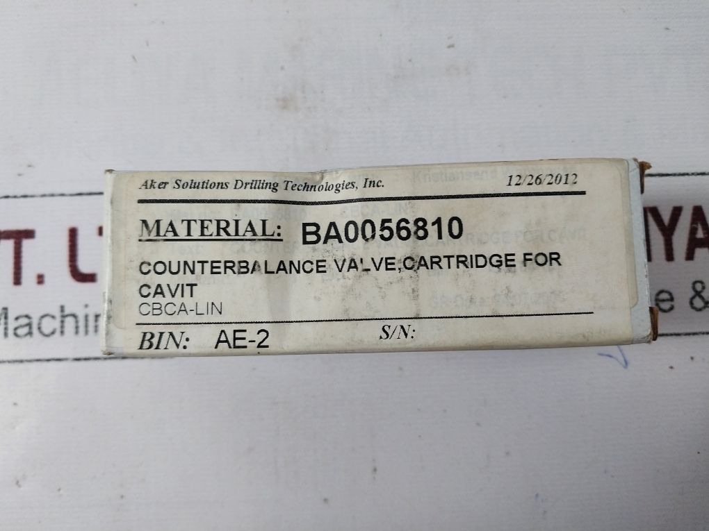Cbca-lin Sun Hydraulics Cbca-lin Counterbalance Valve