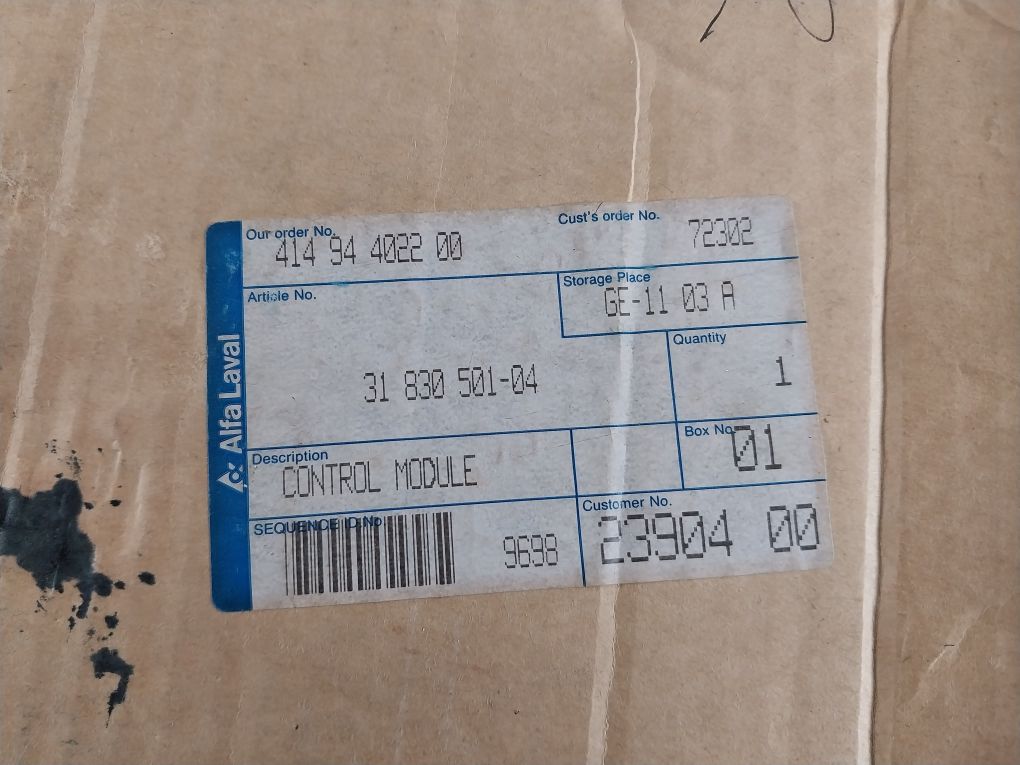 Alfa Laval Epc-400 Control Module 3183050104