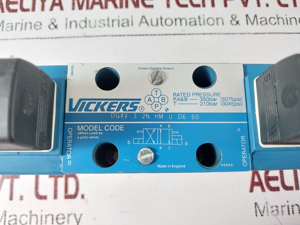 Vickers Dg4V 3 2N Hm U D6 60 Directional Control Valve