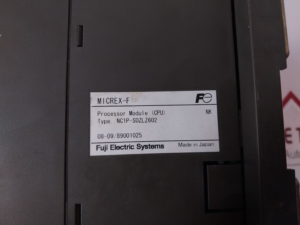 Fuji Electric Micrex-f Nc1P-s0Zlz602 Processor Module With F70S Cpu