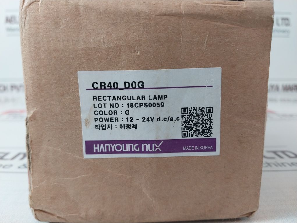 Lot Of 10X Hanyoung Nux Cr40-d0G Rectangular Lamp