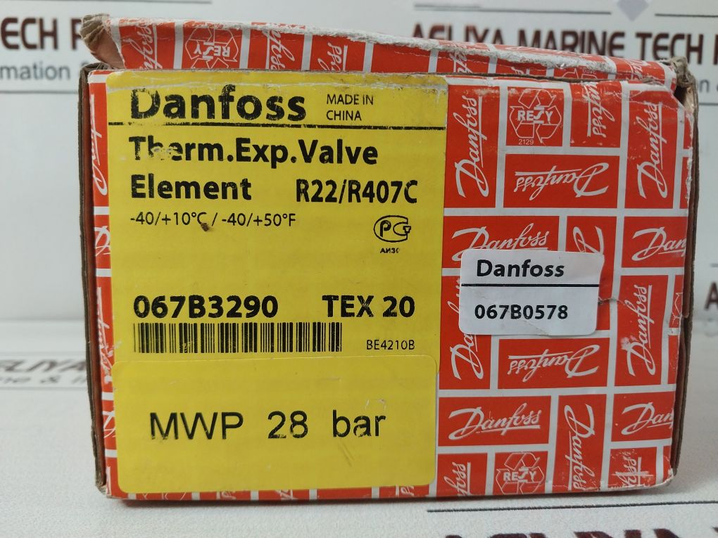 Danfoss Tex 20 067B3290 Thermostatic Expansion Valve R22/R407C