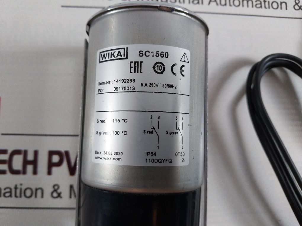 Wika Sc1560 Thermometer With Micro Switch