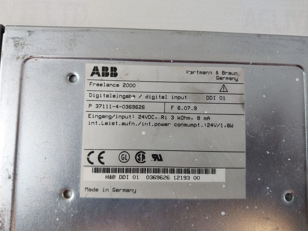 Abb Ddi 01 Digital Input Module Freelance 2000