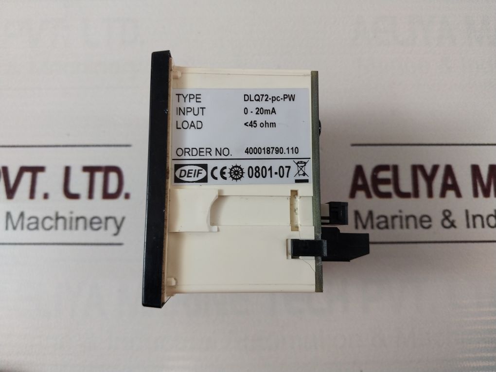 Deif Dlq72-pc-pw Panel Meter 0-100 Bar