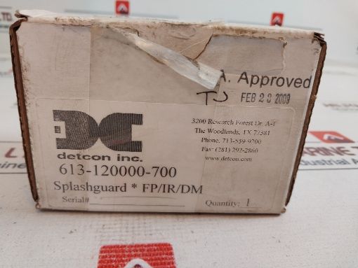 Detcon 613-120000-700 Sensor Splash Guard With Integral Cal-port