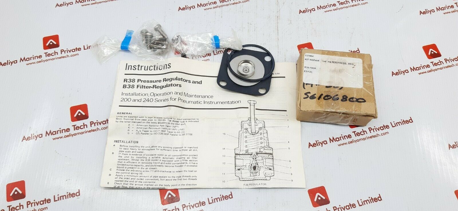 R38-b38 pressure regulator r38-100r