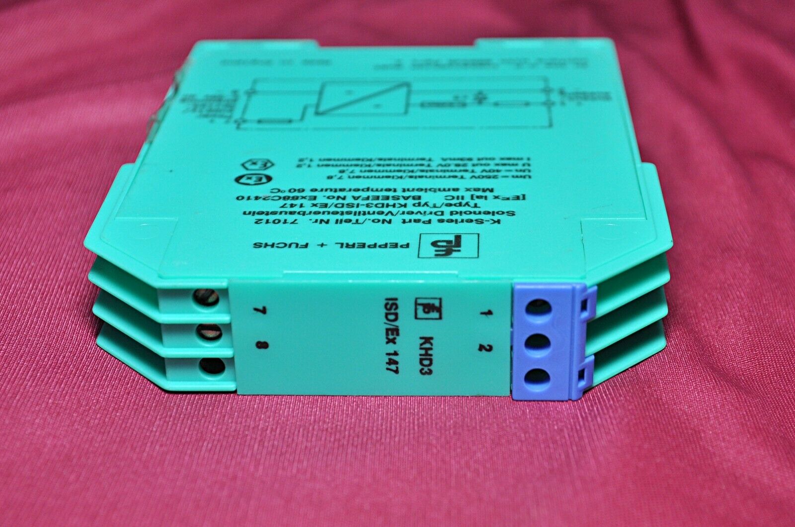 Pepperl fuchs k-series khd3-isd/ex 147 solenoid driver 71012