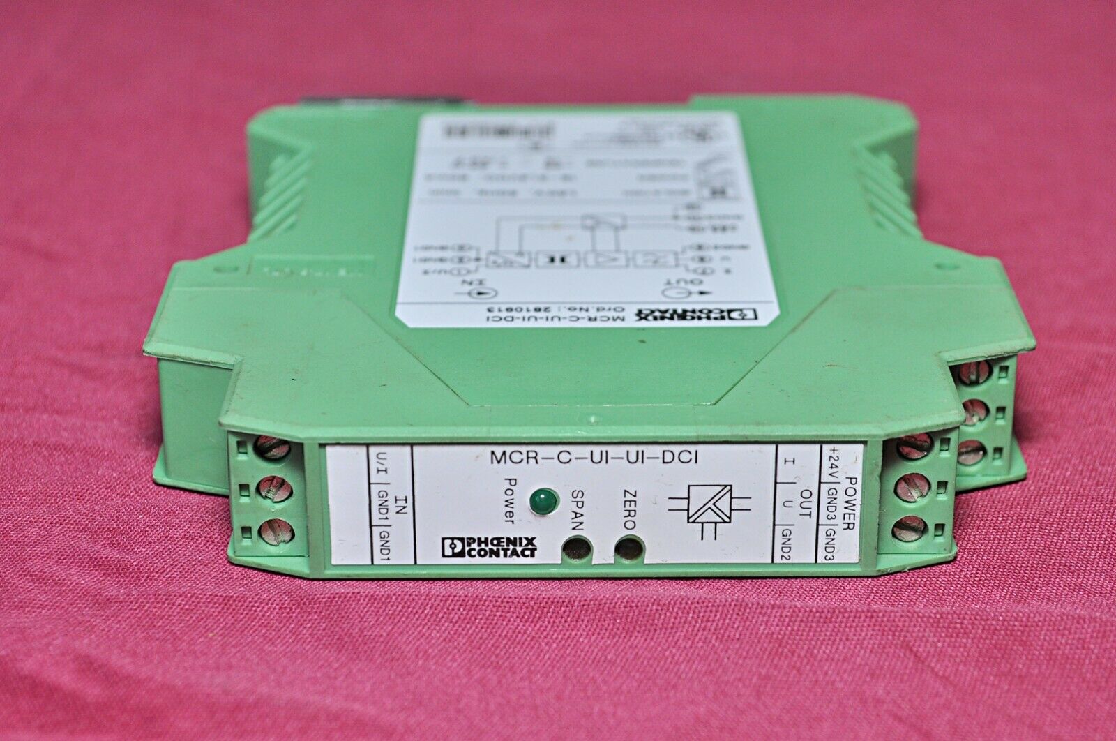 Phoenix contact mcr-c-ui-ui-dci isolation amplifier
