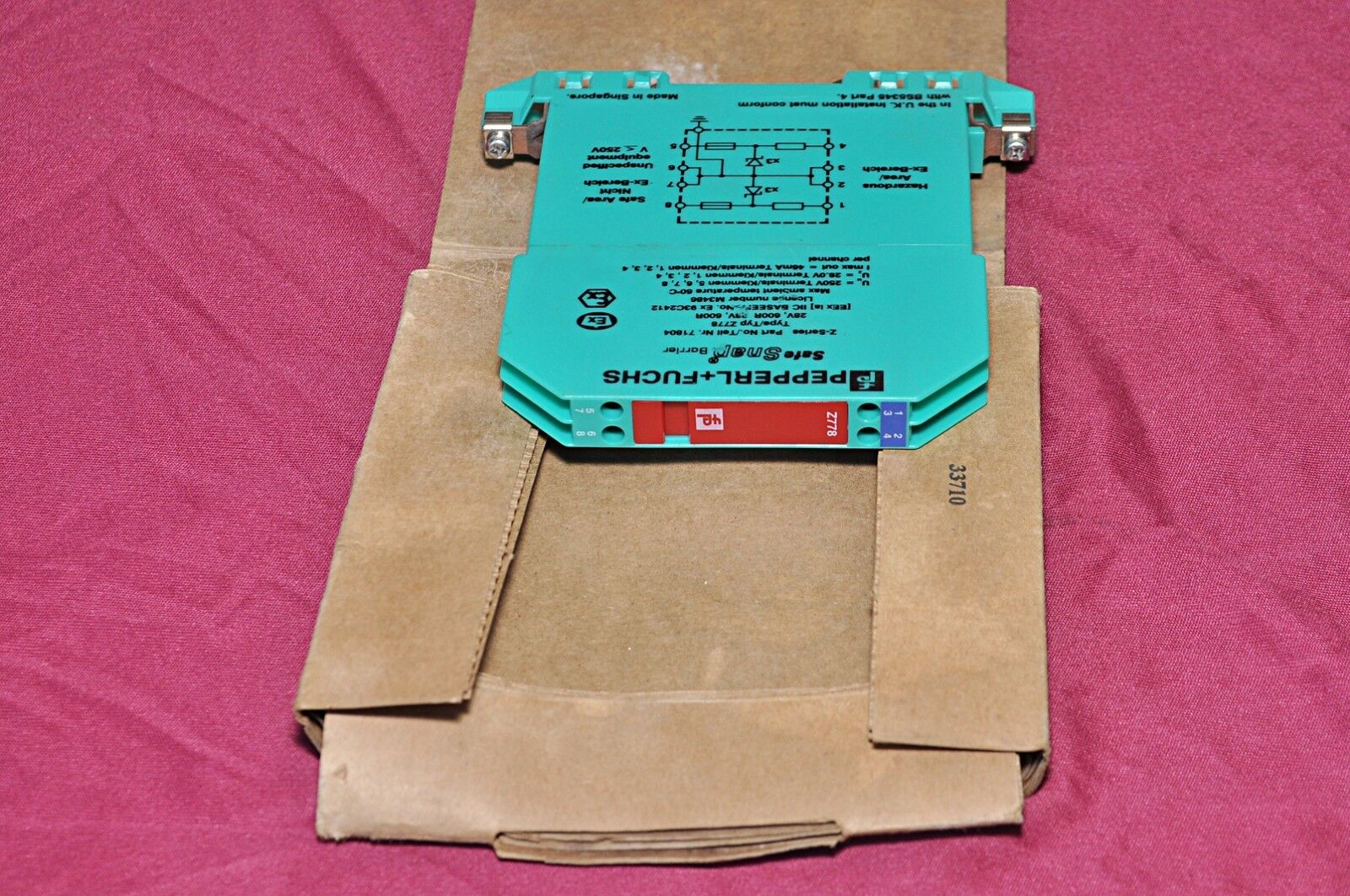 Pepperl+fuchs z-series z778 safe snap barrier 71804