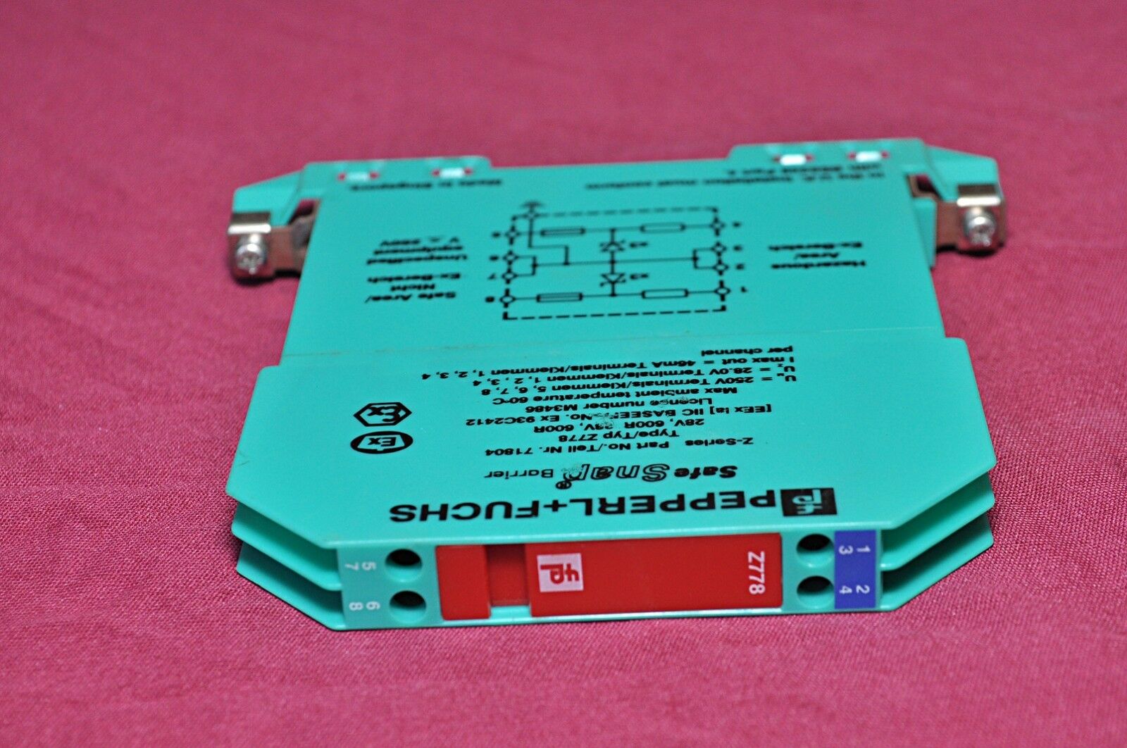 Pepperl+fuchs z-series z778 safe snap barrier 71804