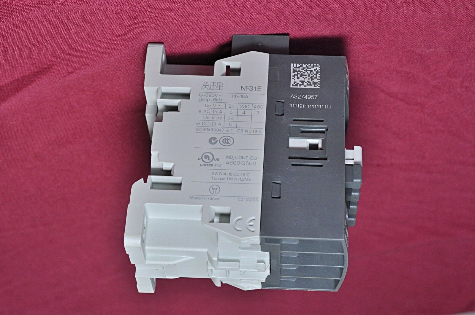Abb contactor nf31e-11 1 sbh137001r1331