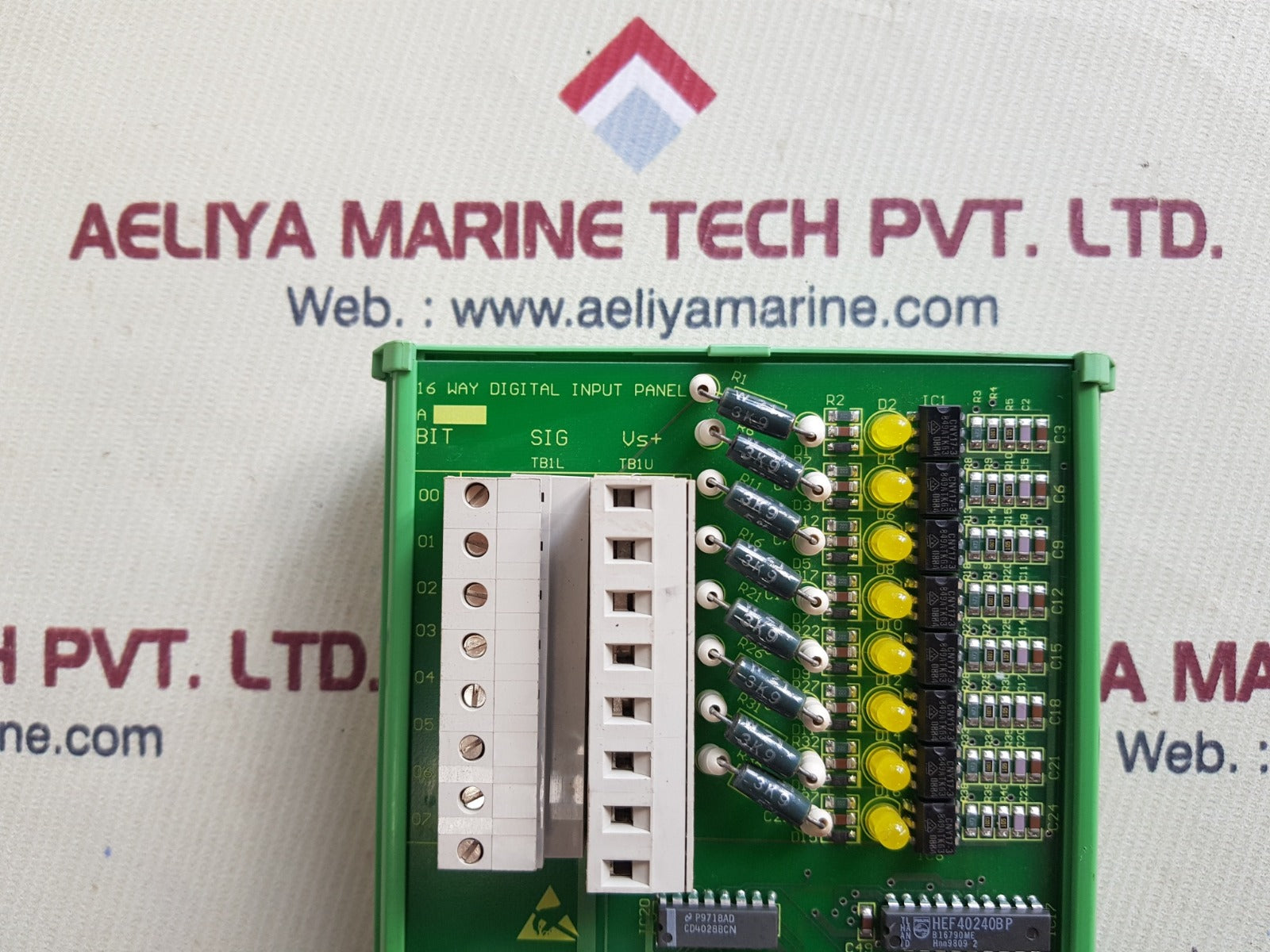 cegelec m73-60001 16 way digital input panel