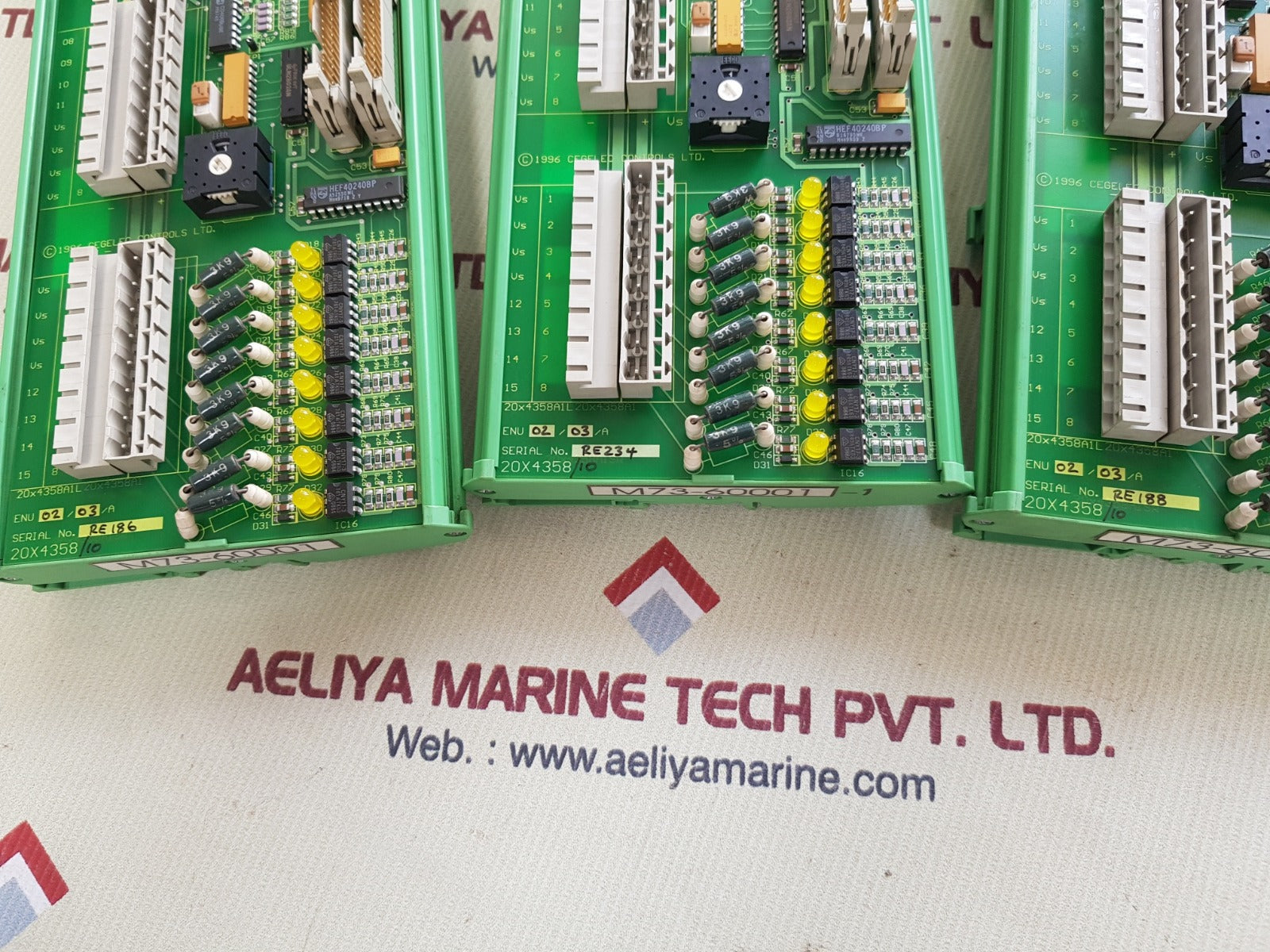 Cegelec m73-60001 16 way digital input panel 20×4358/10