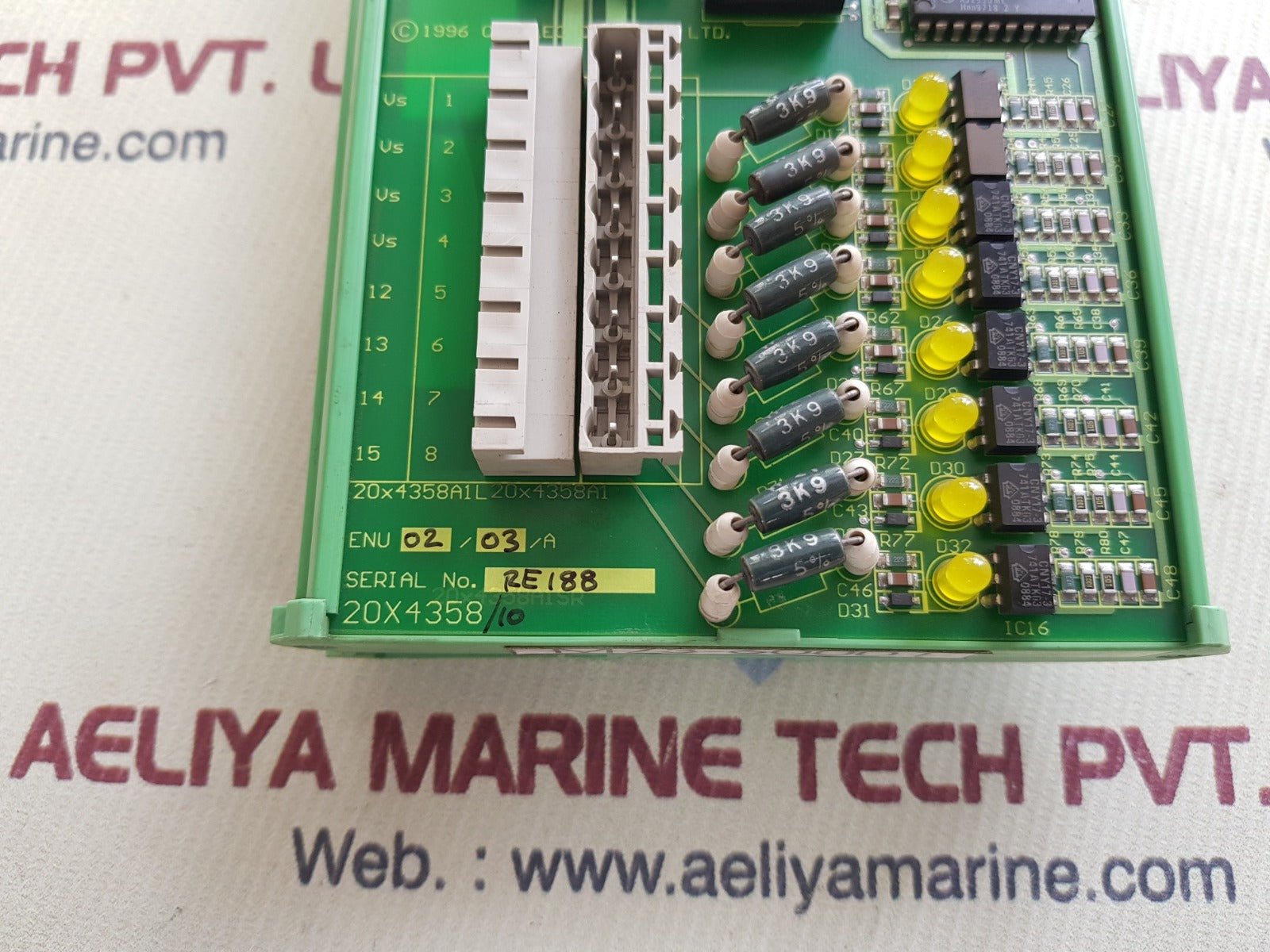 Cegelec m73-60001 16 way digital input panel 20×4358/10