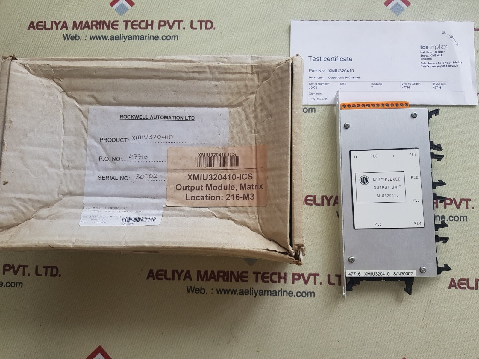 Ics triplex xmiu320410 64 channel output unit