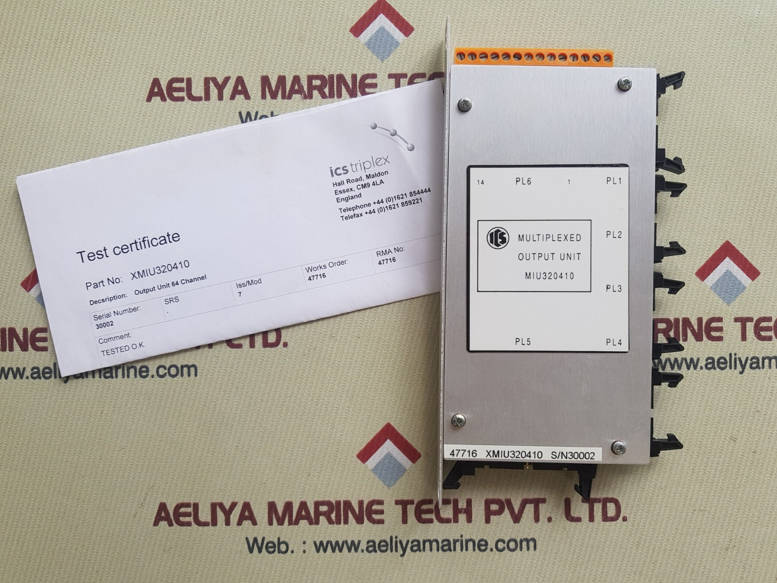 Ics triplex xmiu320410 64 channel output unit