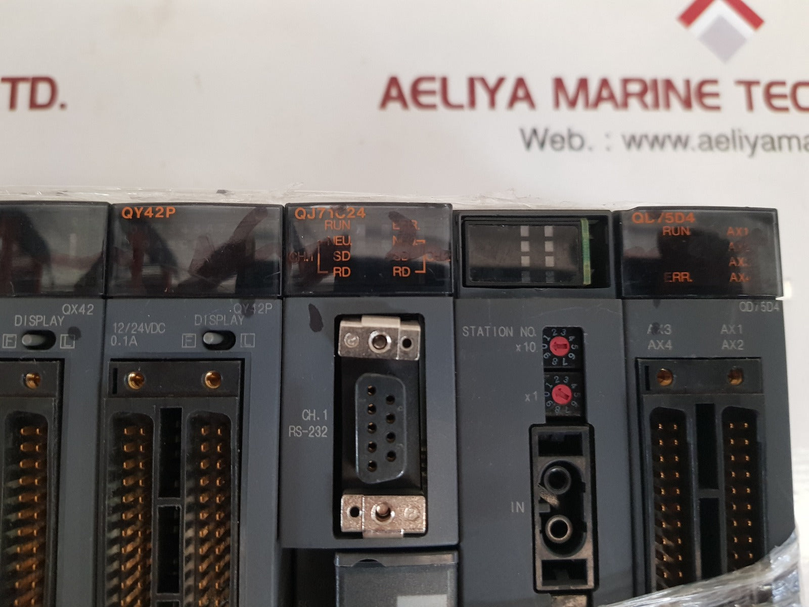 Mitsubishi melsec q61p-a2,q06hcpu,qj61bt11,qx42,qy42p,qj71c24,qd75d4 plc module