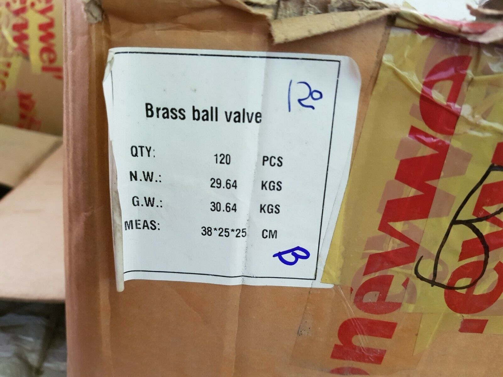 Honeywell 3/4 brass ball valve