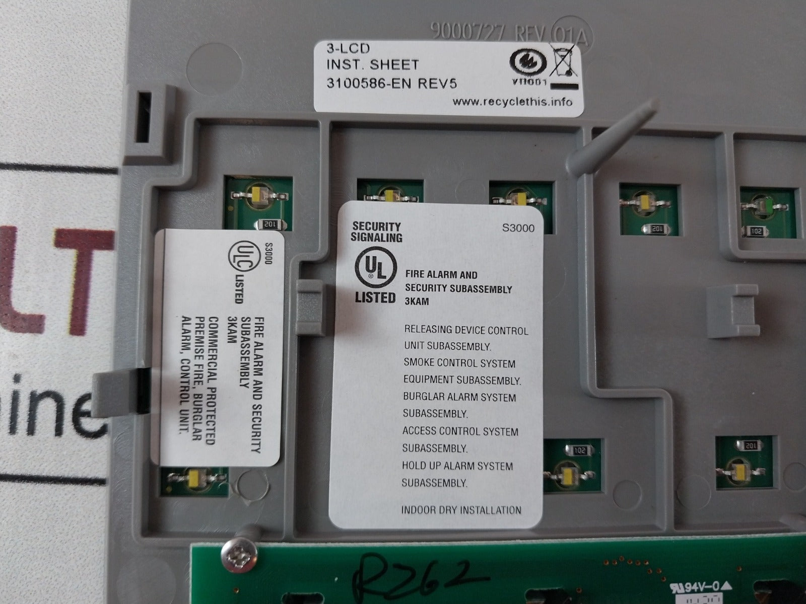 Edwards 3-lcd 3100586-en Rev5 Fire Alarm And Security Module Free Shipping